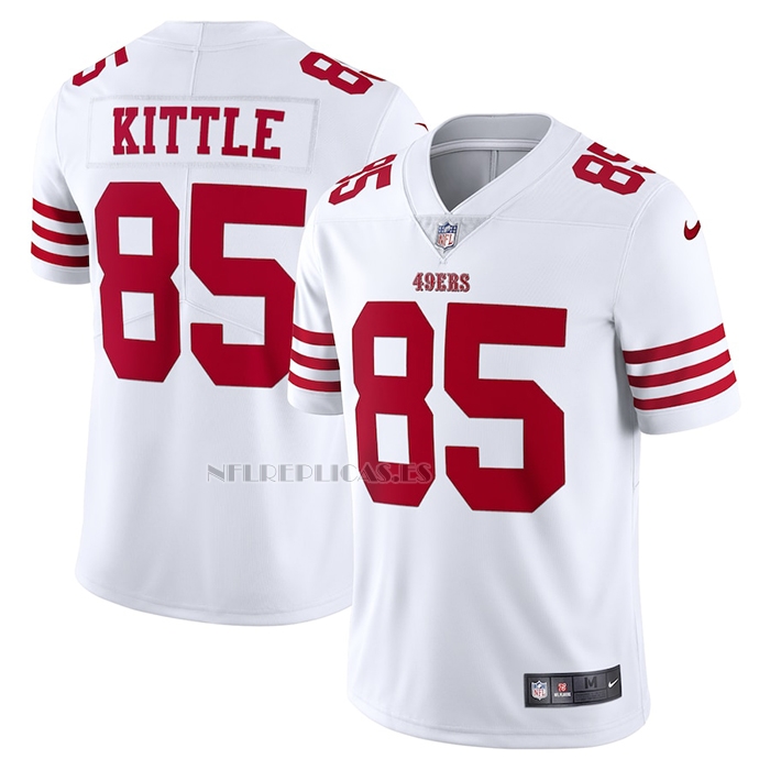 Camiseta NFL Limited San Francisco 49ers George Kittle Vapor Blanco